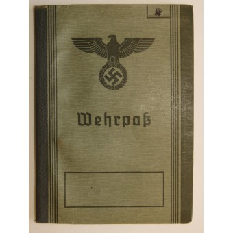 Wehrpass emitió a Alfred Kühnle con ningún servicio. Espenlaub militaria